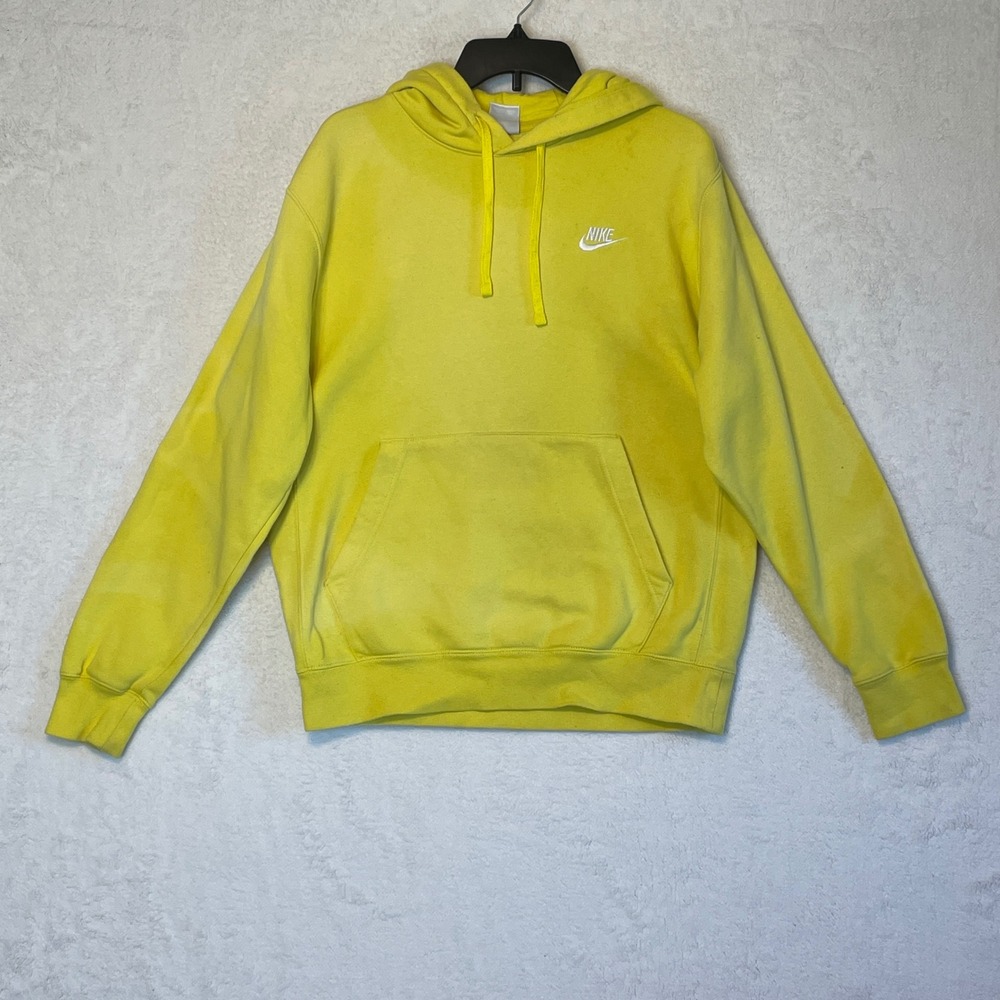 Nike Yellow Hoodie Pullover Sportswear Comfort Size S